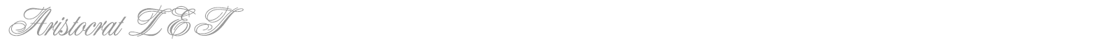 Aristocrat LET font preview
